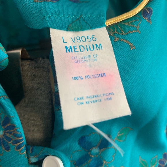 60’s Movie Star Loungewear Gown/house coat deadstock Medium pocket USA made - Picture 8 of 13